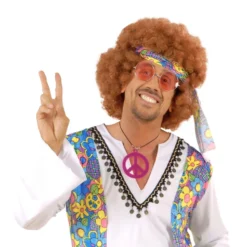 Collier Peace And Love Fluo Hippie - Viva La Fiesta -Déguisement boutique Standard 15