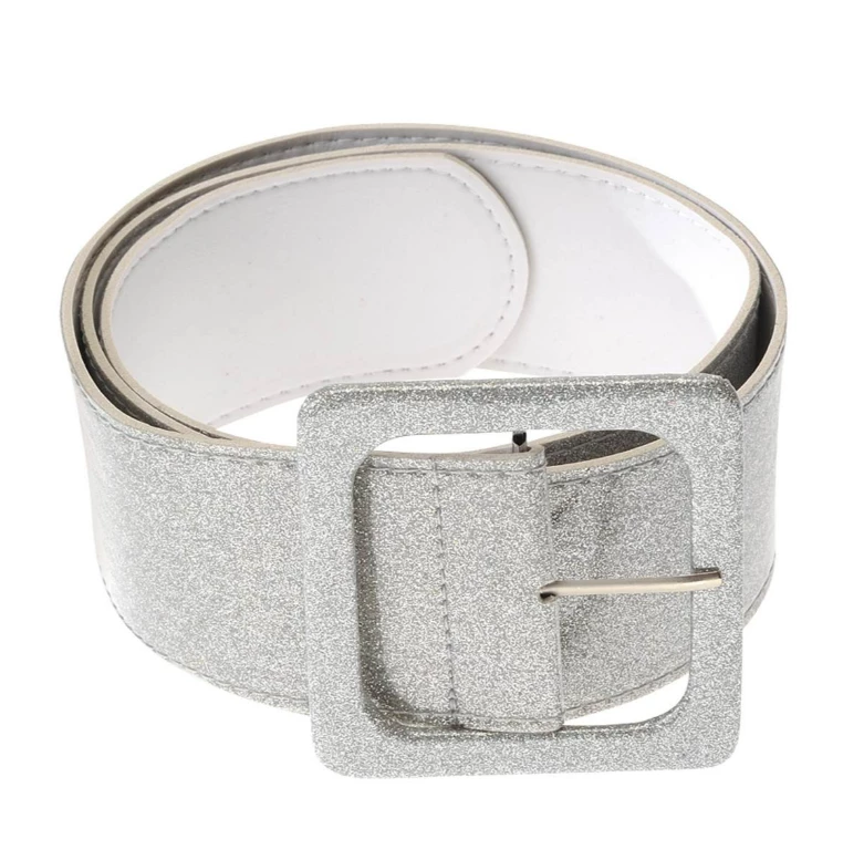 Ceinture Pailletée Disco Argentée - Viva La Fiesta 1 Ceinture Pailletée Disco Argentée - Viva La Fiesta