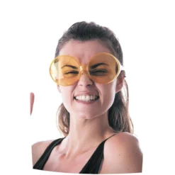 Lunettes Hippie Géantes Jaune - Viva La Fiesta