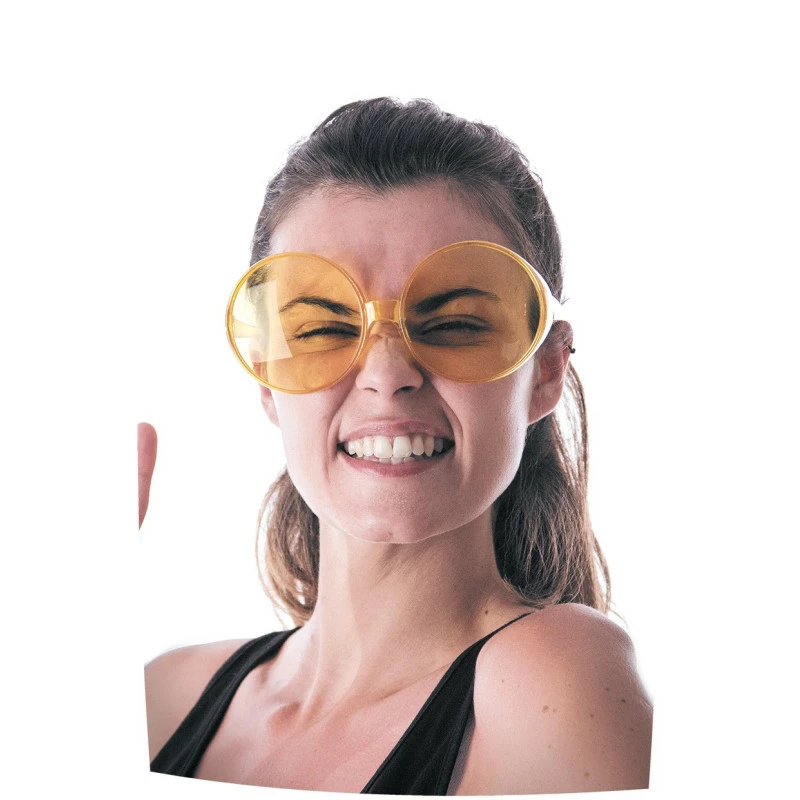 Lunettes Hippie Géantes Jaune - Viva La Fiesta 1 Lunettes Hippie Géantes Jaune - Viva La Fiesta